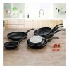 Padella antiaderente Quid Hydra Nero Metallo Bachelite