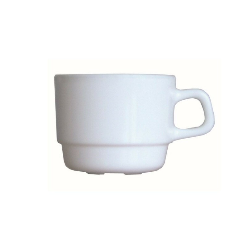 Set di Tazze Arcoroc Restaurant Bianco Vetro 190 ml Infusione 12 Unità Set di Tazze Arcoroc Restaurant Bianco Vetro 190 ml Infusione 12 Unità
