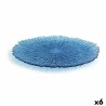 Piatto da pranzo Quid Mar De Viento Azzurro Vetro Ø 32 cm (6 Unità) (Pack 6x)