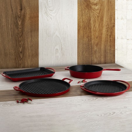 Griglia Bidasoa Ferro Fuso Rosso (25 cm)