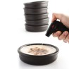 Teglia Quid Barro Lux Nero Ceramica Ø 18 cm (12 Unità)