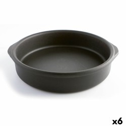 Teglia Quid Barro Lux Nero Ceramica Ø 26 cm (6 Unità)