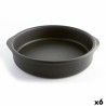 Teglia Quid Barro Lux Nero Ceramica Ø 26 cm (6 Unità)