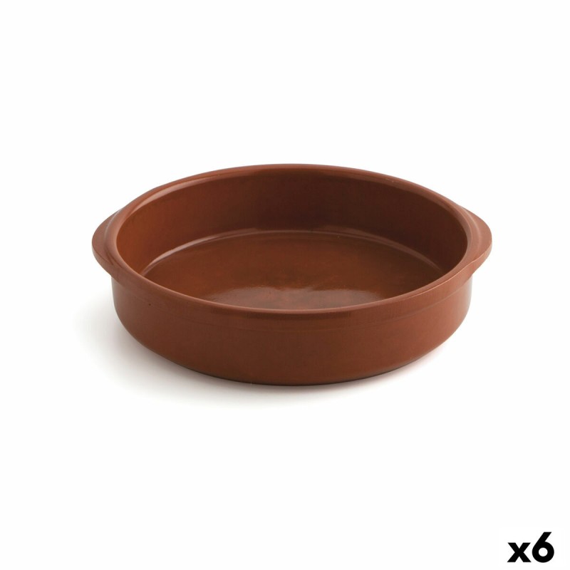 Teglia Raimundo Barro Profesional Marrone Ceramica Ø 26 cm (6 Unità) Teglia Raimundo Barro Profesional Marrone Ceramica Ø 26 cm (6 Unità)