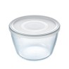 Porta Pranzo Rotondo con Coperchio Pyrex Cook & Freeze 1,6 L 17 x 17 x 12 cm Trasparente Silicone Vetro (4 Unità)