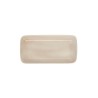 Vassoio per aperitivi Ariane Porous 28 x 14 cm Ceramica Beige (6 Unità)