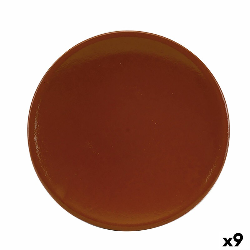 Vassoio Raimundo Barro Profesional Marrone Ceramica Argilla cotta Ø 28 cm Rifrattore (9 Unità) Vassoio Raimundo Barro Profesional Marrone Ceramica Argilla cotta Ø 28 cm Rifrattore (9 Unità)