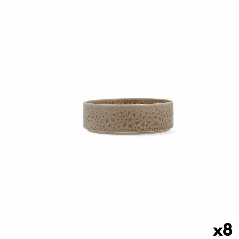 Set da Aperitivo Ariane Porous Beige Ceramica 16 cm (8 Unità) Set da Aperitivo Ariane Porous Beige Ceramica 16 cm (8 Unità)