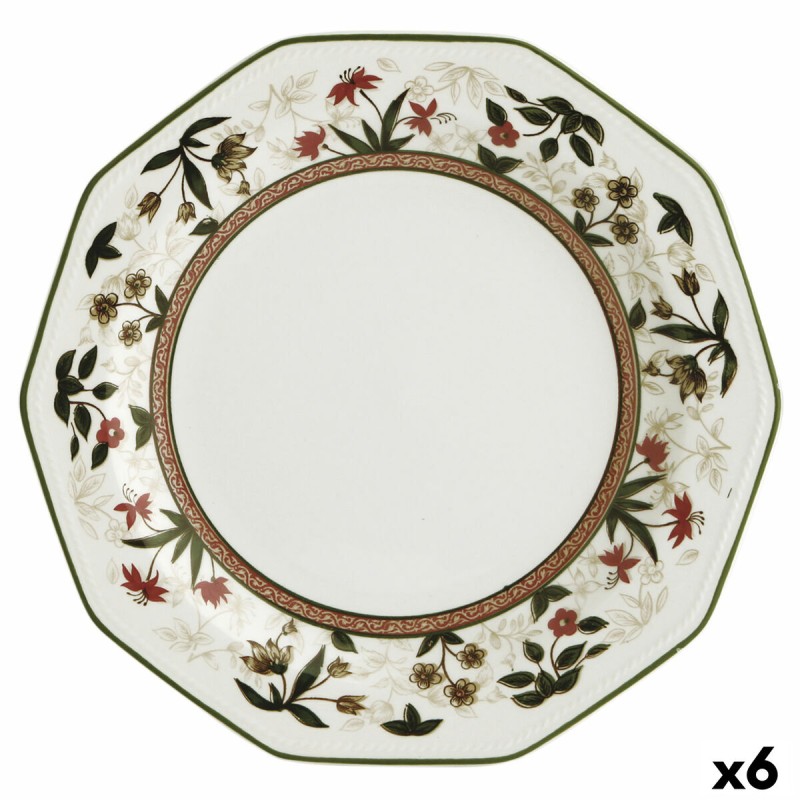 Piatto da pranzo Queen´s By Churchill Assam Floreale Ceramica servizio di piatti Ø 27 cm (6 Unità) Piatto da pranzo Queen´s By Churchill Assam Floreale Ceramica servizio di piatti Ø 27 cm (6 Unità)