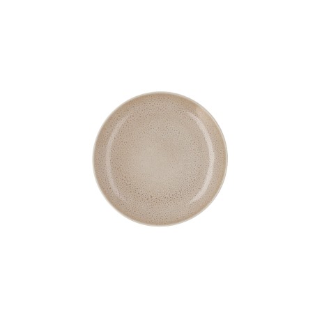 Piatto da pranzo Ariane Porous Beige Ceramica Ø 21 cm (12 Unità)