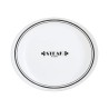 Piatto da pranzo Luminarc Friends Time Bistr Bianco/Nero Vetro Ø 30 cm Carne (12 Unità)