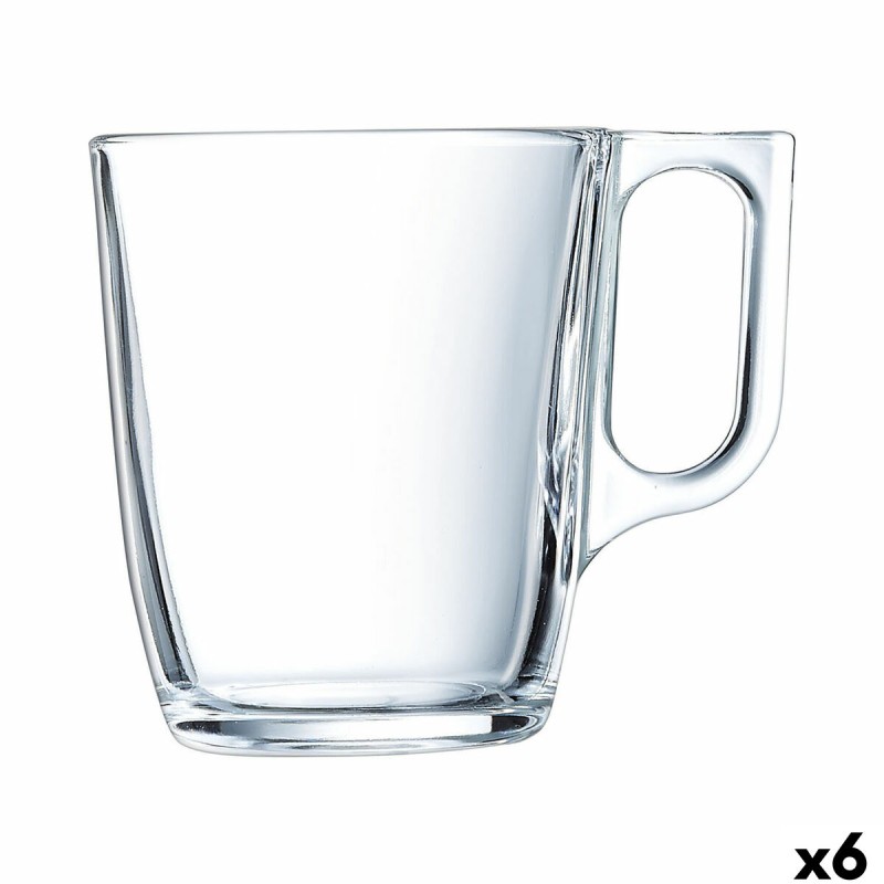 Tazza Mug Arcoroc Voluto Trasparente 250 ml (6 Unità) Tazza Mug Arcoroc Voluto Trasparente 250 ml (6 Unità)