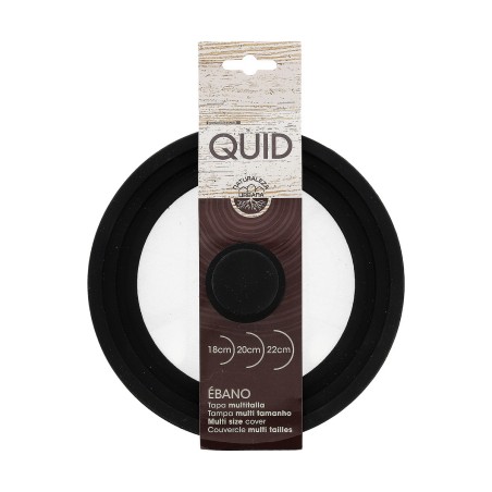 Coperchio per Pentola Quid Ebano Nero Vetro Ø 22 cm