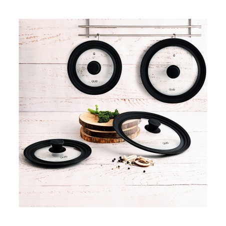 Coperchio per Pentola Quid Ebano Nero Vetro Ø 22 cm