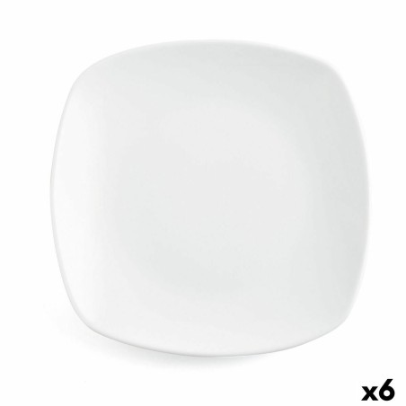 Piatto da Dolce Quid Novo Vinci Bianco Ceramica 19 cm (6 Unità) (Pack 6x)