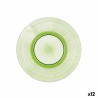 Piatto da Dolce Quid Viba Verde Plastica 20 cm (12 Unità)