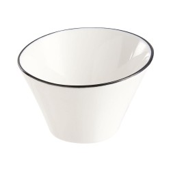 Ciotola per Aperitivi Arcoroc Appetizer Filet Bl Bicolore Ceramica 9,5 cm Aperitivo (6 Unità)