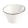 Ciotola per Aperitivi Arcoroc Appetizer Filet Bl Bicolore Ceramica 9,5 cm Aperitivo (6 Unità)