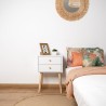 Comodino Vinthera Moa Bianco Plastica 40 x 30 x 62,5cm