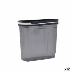 Contenitore per Conservare gli Alimenti Quid City Grigio 1,8 L Con coperchio Dispenser (12 Unità)