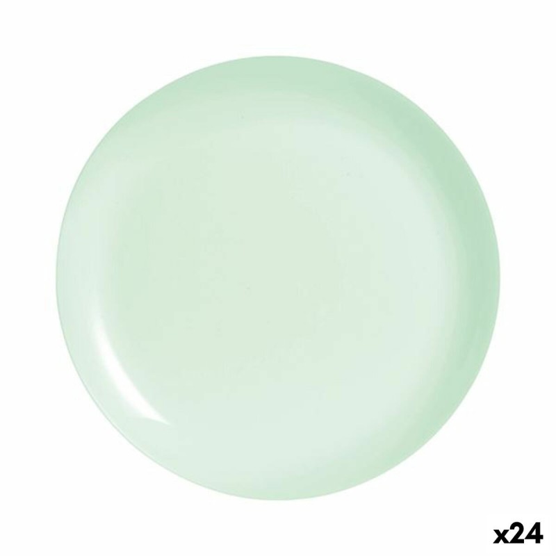 Piatto da pranzo Luminarc Diwali Paradise Verde Vetro 25 cm (24 Unità) Piatto da pranzo Luminarc Diwali Paradise Verde Vetro 25 cm (24 Unità)