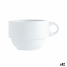 Tazza di caffè e tè Quid Basic Bianco 250 ml (12 Unità)