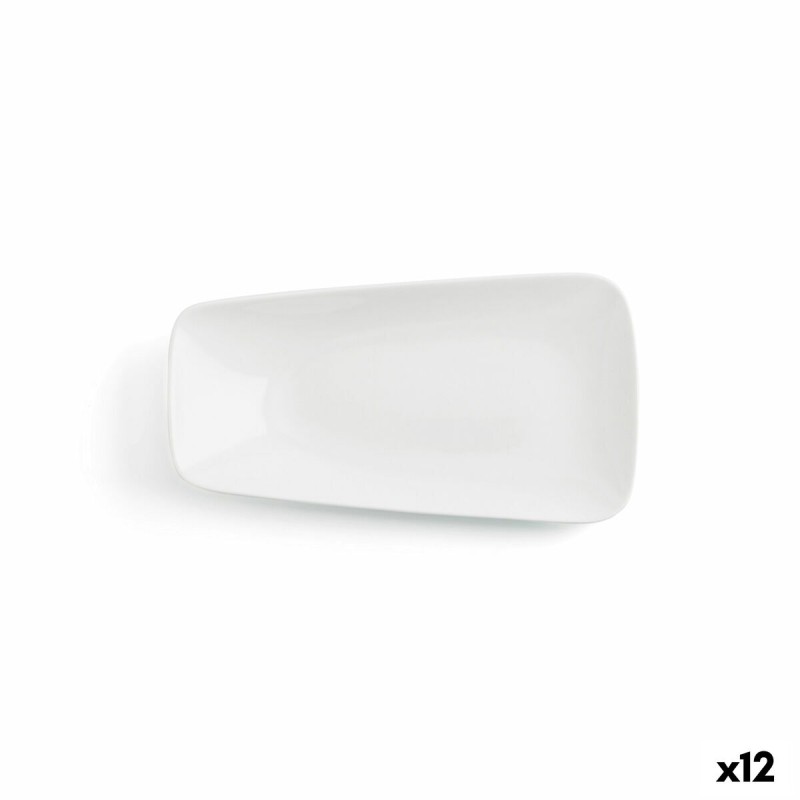 Piatto da pranzo Ariane Vital Rectangular Rettangolare Bianco Ceramica 24 x 13 cm (12 Unità) Piatto da pranzo Ariane Vital Rectangular Rettangolare Bianco Ceramica 24 x 13 cm (12 Unità)