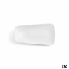 Piatto da pranzo Ariane Vital Rectangular Rettangolare Bianco Ceramica 24 x 13 cm (12 Unità)
