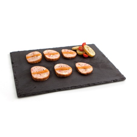 Vassoio di Ceramica Effetto Lavagna Quid Gastro Fresh Nero (40 x 30 cm) (12 Unità)