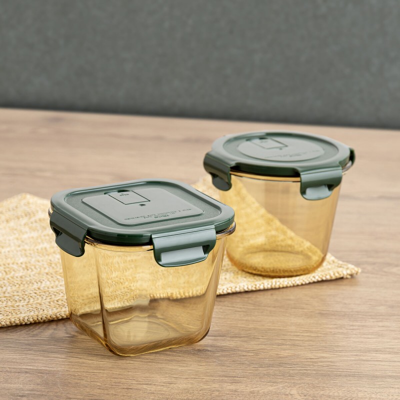 Porta pranzo Ermetico Bidasoa Infinity Rotonda 700 ml Giallo Vetro (12 Unità) Porta pranzo Ermetico Bidasoa Infinity Rotonda 700 ml Giallo Vetro (12 Unità)