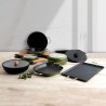Pentola con Coperchio Quid Naturalia Nero Metallo 28 cm Con coperchio Stufati