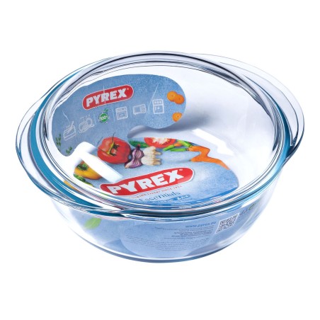 Casseruola con coperchio Pyrex Essentials Trasparente 3,2 L (3 Unità)