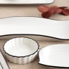 Vassoio per aperitivi Quid Gastro Bianco Nero Ceramica 10,5 x 3 cm (12 Unità)