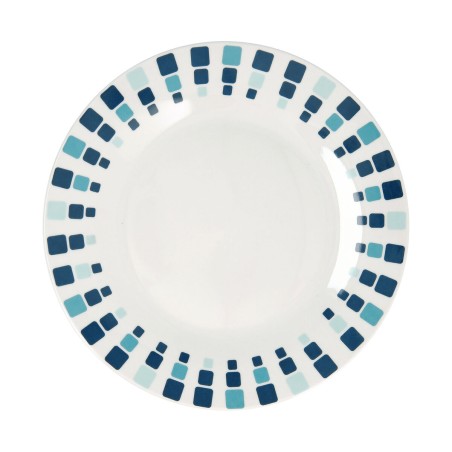 Piatto da pranzo Quid Simetric Azzurro Ceramica 23 cm (12 Unità)