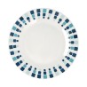 Piatto da pranzo Quid Simetric Azzurro Ceramica 23 cm (12 Unità)
