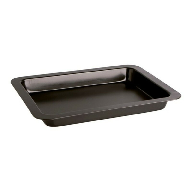 Teglia Antiaderente da Forno Quid Sweet Grey Nero acciaio galvanizzato 43 x 29 x 2 cm Teglia Antiaderente da Forno Quid Sweet Grey Nero acciaio galvanizzato 43 x 29 x 2 cm
