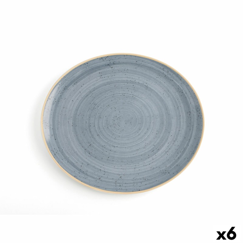 Piatto da pranzo Ariane Terra Azzurro Ceramica 30 x 27 cm (6 Unità) Piatto da pranzo Ariane Terra Azzurro Ceramica 30 x 27 cm (6 Unità)