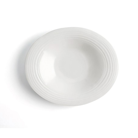 Piatto Fondo Ariane A'bordo Ceramica Bianco (Ø 29 cm) (6 Unità)