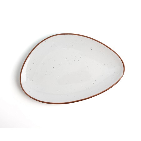 Piatto da pranzo Ariane Terra Beige Ceramica Ø 21 cm (12 Unità)