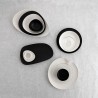 Set di Tazze da Caffè Bidasoa Fosil Bianco Ceramica Allumina 80 ml (12 Unità)