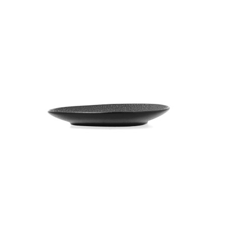Piatto Bidasoa Fosil Nero Ceramica Allumina 13,3 x 11,6 x 1,7 cm Caffè (12 Unità)