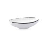 Ciotola Ariane Vital Filo Bianco Nero Ceramica 19 x 13,5 cm (8 Unità)