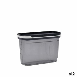 Contenitore per Conservare gli Alimenti Quid City Grigio 1,2 L Con coperchio Dispenser (12 Unità)