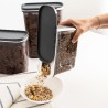 Contenitore per Conservare gli Alimenti Quid City Grigio 1,2 L Con coperchio Dispenser (12 Unità)