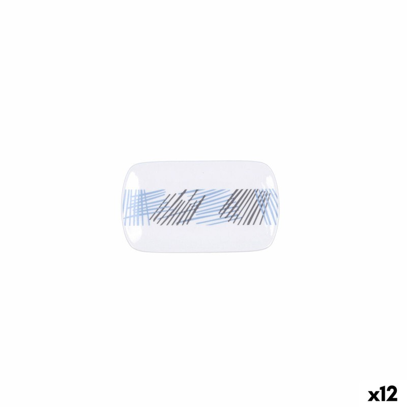 Vassoio Quid Chicago Bianco Ceramica 15 x 9 cm (12 Unità) Vassoio Quid Chicago Bianco Ceramica 15 x 9 cm (12 Unità)