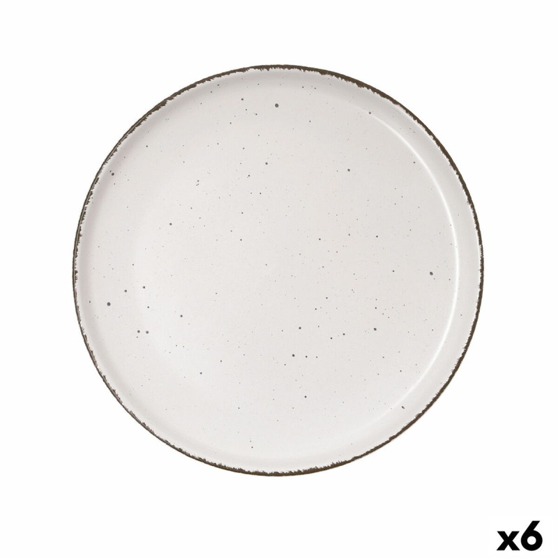 Piatto da pranzo Quid Duna Beige Ceramica 26,5 x 2,8 cm (6 Unità) Piatto da pranzo Quid Duna Beige Ceramica 26,5 x 2,8 cm (6 Unità)