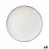 Piatto da pranzo Quid Duna Beige Ceramica 26,5 x 2,8 cm (6 Unità)