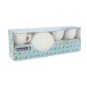 Set di Tazze e Piatti Luminarc Trianon (6 pcs) Bianco Vetro 220 ml (12 Pezzi)