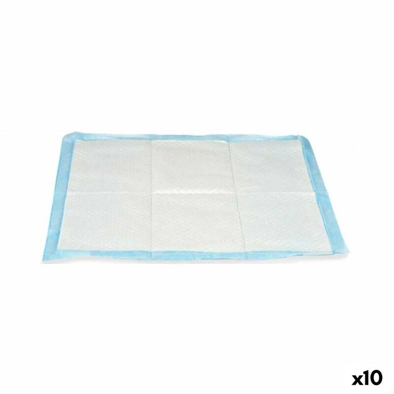 Tappetini Igienici per Cani 60 x 60 cm Azzurro Bianco Carta Polietilene (10 Unità) Tappetini Igienici per Cani 60 x 60 cm Azzurro Bianco Carta Polietilene (10 Unità)