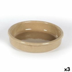 Teglia Anaflor Barro Anaflor Marrone Ceramica Ø 21 cm (3 Unità)